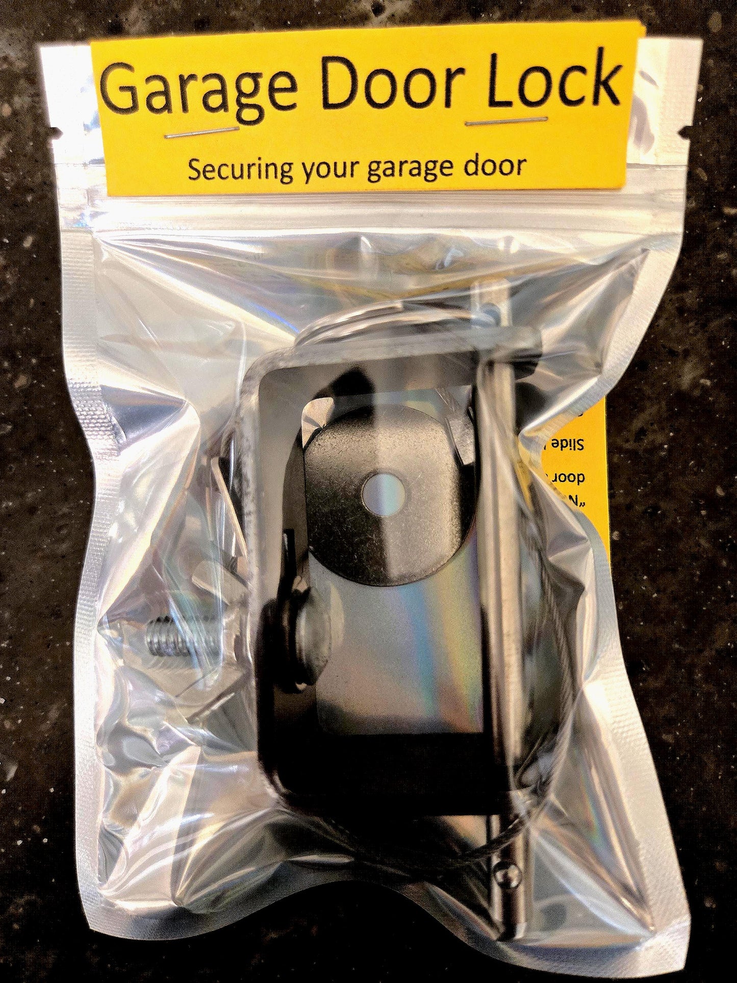 Garage Door Deadbolt – No Tools or Ladders Needed. Easy to Lock & Unlock. Secure Your Garage in Seconds.