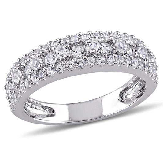 Women&#39;S Created Sapphire Sterling Silver Ring