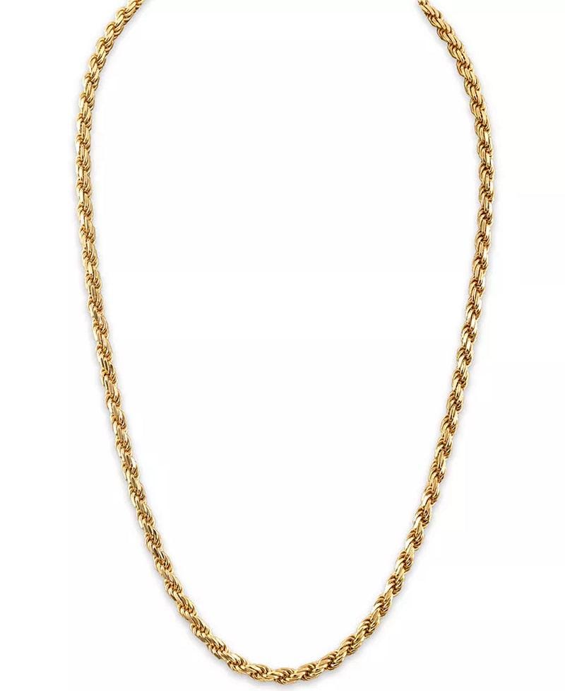 2-Pc. Set 22&quot; Rope Link Chain Necklace & Matching Bracelet, Created for Macy&#39;S