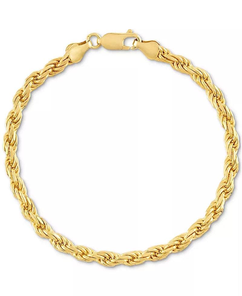 2-Pc. Set 22&quot; Rope Link Chain Necklace & Matching Bracelet, Created for Macy&#39;S