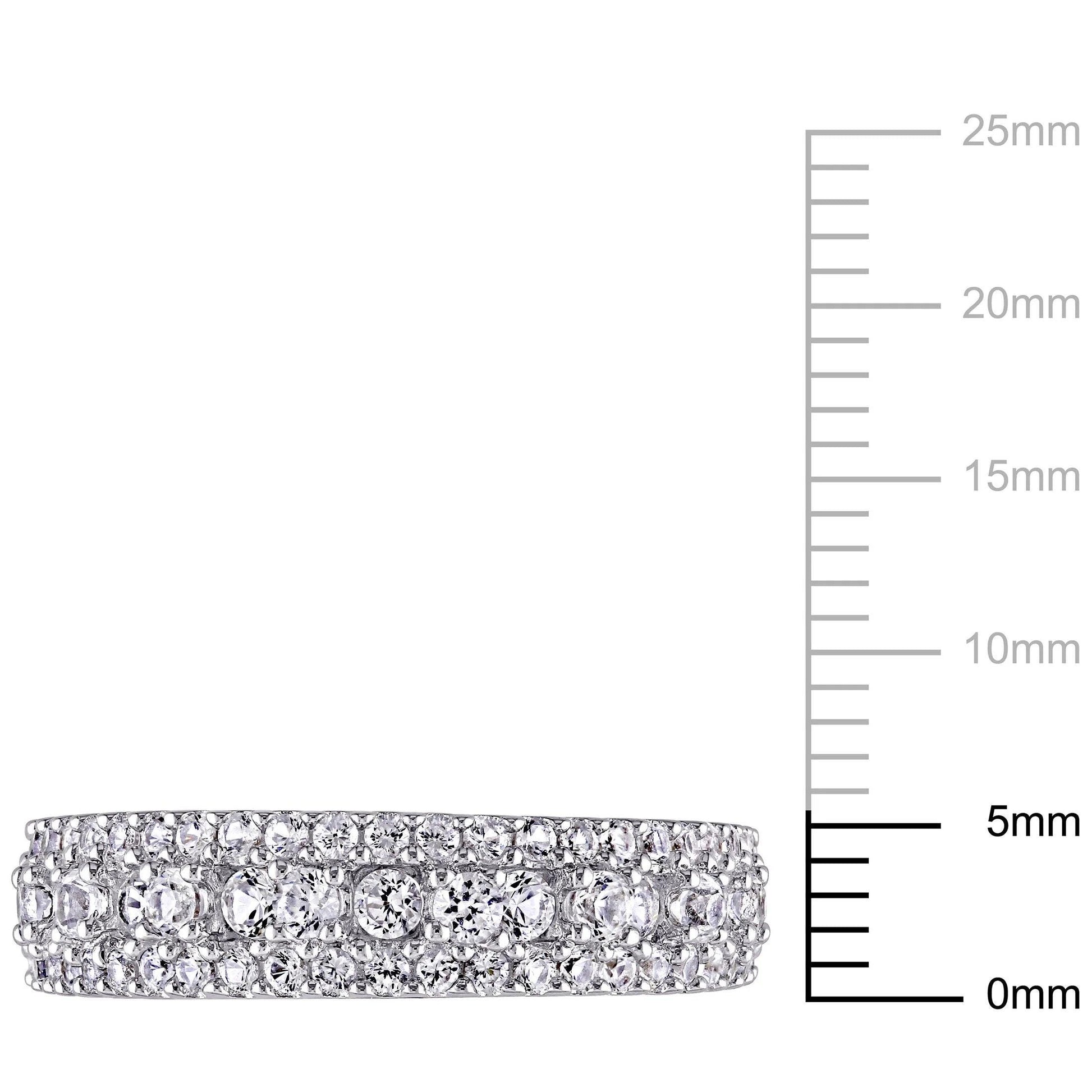 Women&#39;S Created Sapphire Sterling Silver Ring