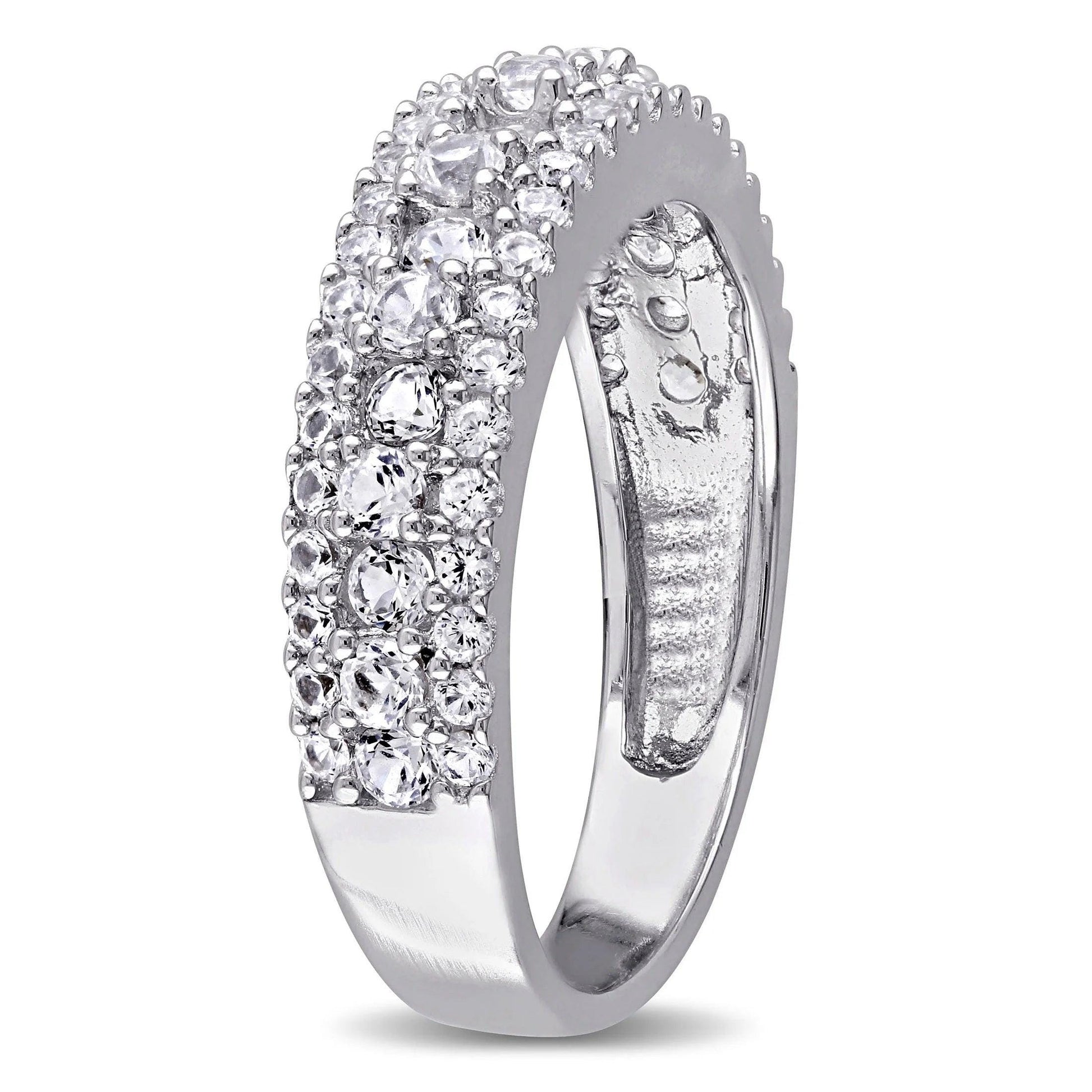 Women&#39;S Created Sapphire Sterling Silver Ring