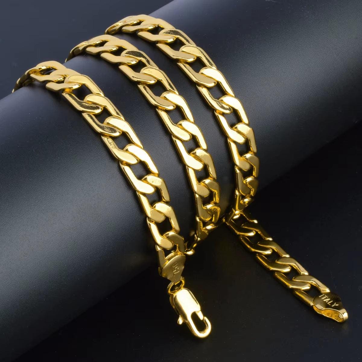 Sunny Jewelry Women Men&#39;S Necklace Gold Plated Fashion Basic Punk Cuban Link Chain Long Necklace Neck Jewellery Accessories Gift