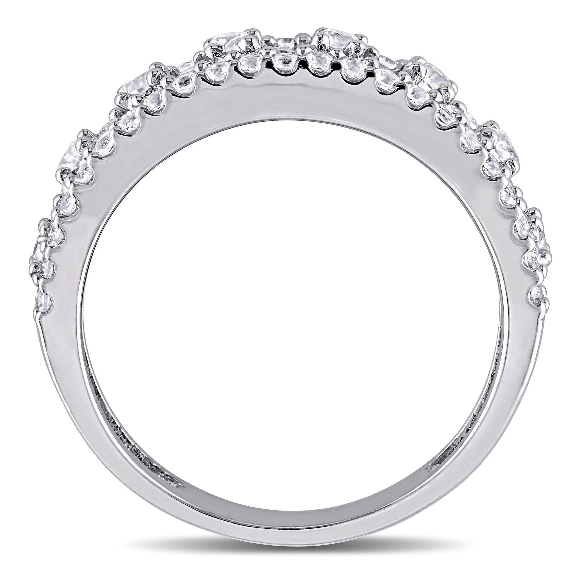 Women&#39;S Created Sapphire Sterling Silver Ring